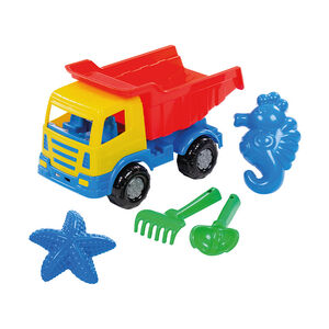 Camion benne avec accessoires de plage 