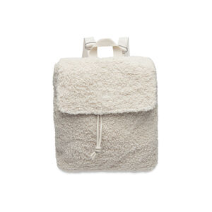 Sac à dos en tissu bouclette - Naturel 