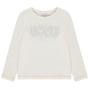 T-shirt manches longues foil print "love" pour fille 