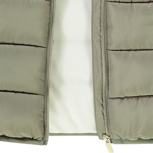 Doudoune matelassée à capuche doublée micropolaire pour enfant fille 