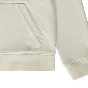 Gilet à capuche en molleton uni pour fille 