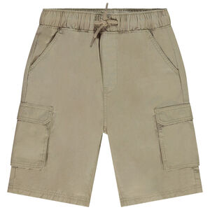 Bermuda uni à poches multiple pour garçon 