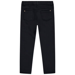 Pantalon uni en molleton fille 