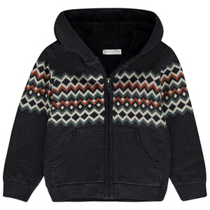 Gilet doublé en sherpa avec motif fantaisie pour garçon  
