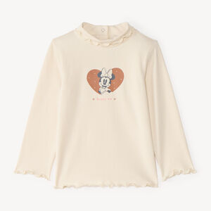 Sous-pull col cheminée print Minnie bébé fille 