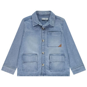 Surchemise effet denim à poches pour garçon  