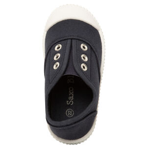 Tennis basses en toile avec languette élastique et œillets mixtes 