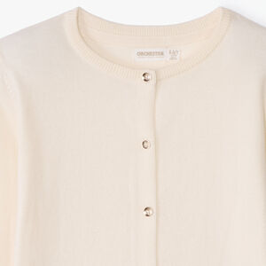 Gilet en tricot uni fille 