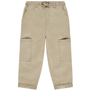 Pantalon droit uni à poches latérales pour bébé garçon 