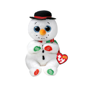 Peluche Beanie Bellies Noël Weatherby le bonhomme de neige 