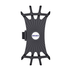 Support téléphone universel en silicone Noir 