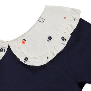 Ensemble robe effet 2 en 1 + bloomer pour bébé fille 