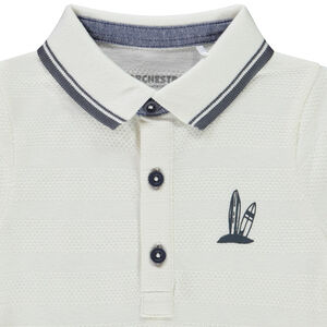 Polo manches courtes print fantaisie pour bébé garçon 