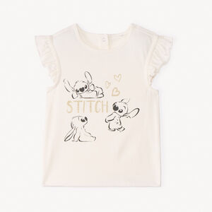 T-shirt manches courtes Stitch Disney pour bébé fille 