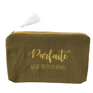 Trousse de toilette Parfaite avec de tout petits défauts Bronze 