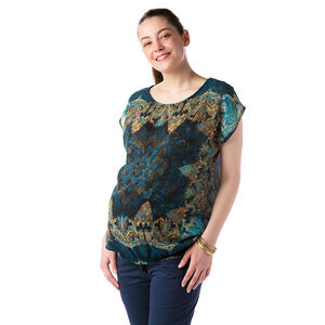 Top de grossesse imprimé cachemire 