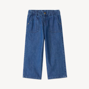 Jean large bébé garçon uni 