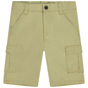 Bermuda en toile unie esprit cargo pour garçon 