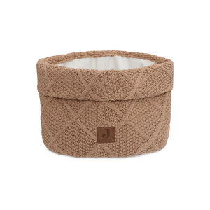 Panier de rangement en tricot Check Knit biscuit 