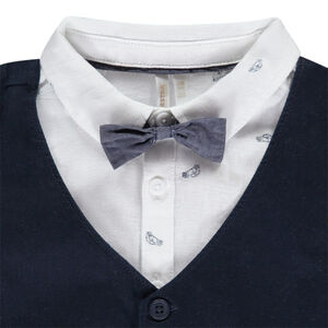 Ensemble 3 pièces avec nœud papillon pour bébé garçon 