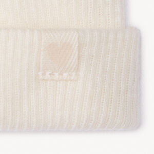 Bonnet de maternité uni en maille côte pour bébé fille  