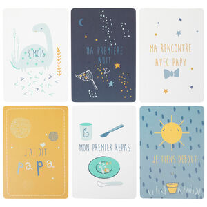 Cartes photo de naissance bébé garçon x28  