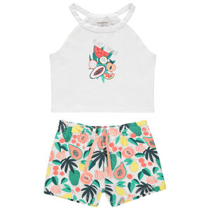 Ensemble avec débardeur print fruits et short imprimé all-over 