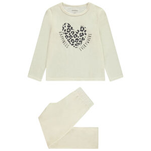 Set pyjama 2 pièces en velours printé pour fille 