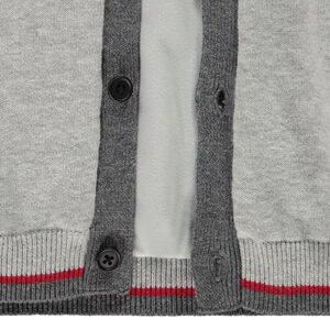 Gilet en tricot à motif jacquard pour bébé garçon 