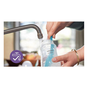 Goupillon pour biberons et tétines - Bleu 