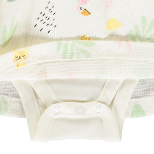 Robe body ffet 2 en 1 imprimé jungle pour bébé fille 