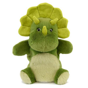 Doudou Marionnette Podcolle 24CM Dino 
