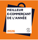 Logo meilleur e-commerçant de l'année 2026