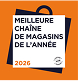 Logo meilleure chaîne de magasins de l'année 2026