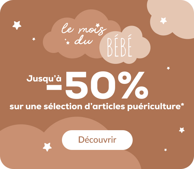 Jusqu'à -50% sur une sélection d'articles puériculture* - J'en profite !