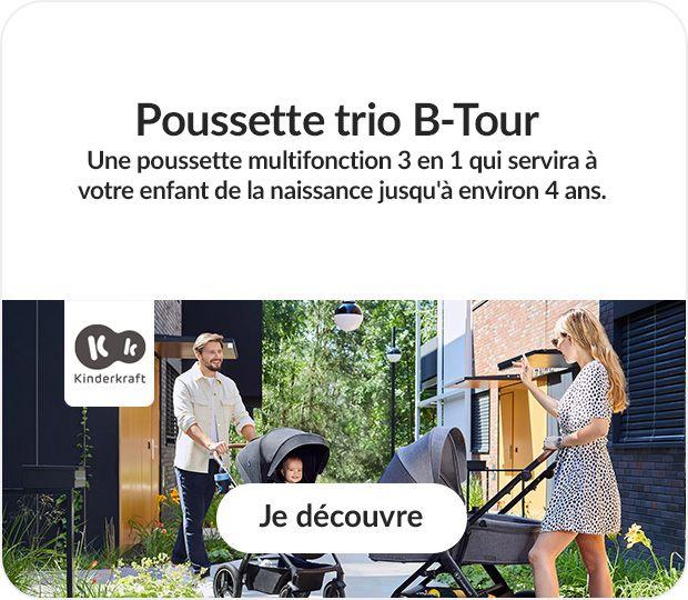 Poussette trio B-Tour Kinderkraft - Je découvre