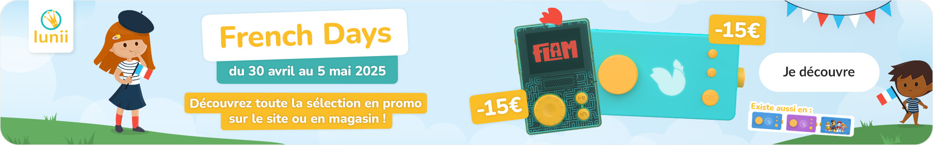 French Days du 30 avril au 5 mai 2025 | découvrez toute la sélection en promo sur le site ou en magasin ! - Je découvre