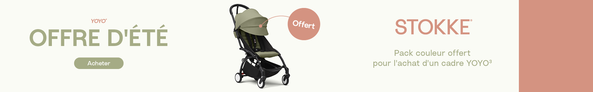 Stokke | Offre d'été - Pack couleur offert pour l'achat d'un cadre YOYO3