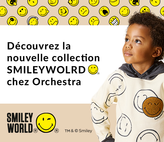 Découvrez la nouvelle collection Smileyworld chez Orchestra - Je découvre