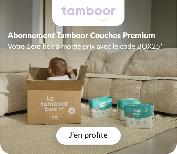 Abonnement Tamboor Couches Premium​ - Votre 1ère box à moitié prix avec le code BOX25*​