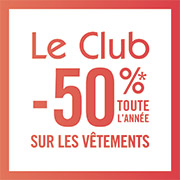 Le Club : jusqu'à -50% toute l'année