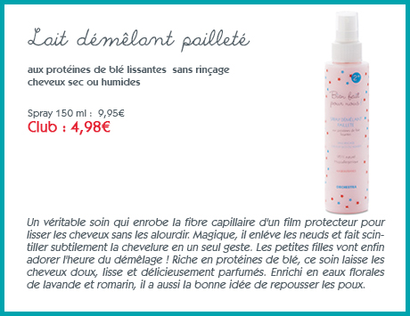 lait démelant pailleté Orchestra