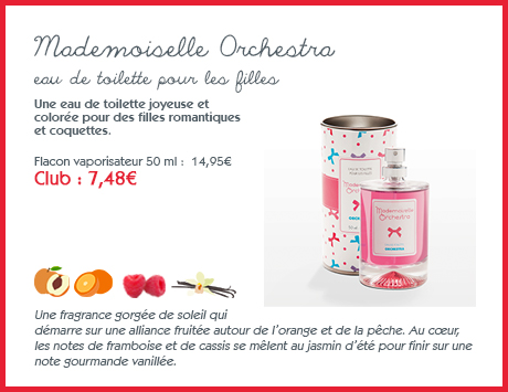 Eau de toilette fille Mademoiselle Orchestra