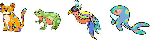 Découpe et coloris les petits animaux