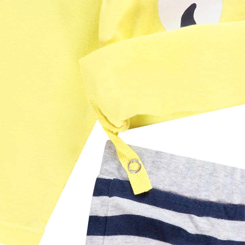 Pyjama en jersey t-shirt + pantalon print SmileyWorld pour bébé garçon 
