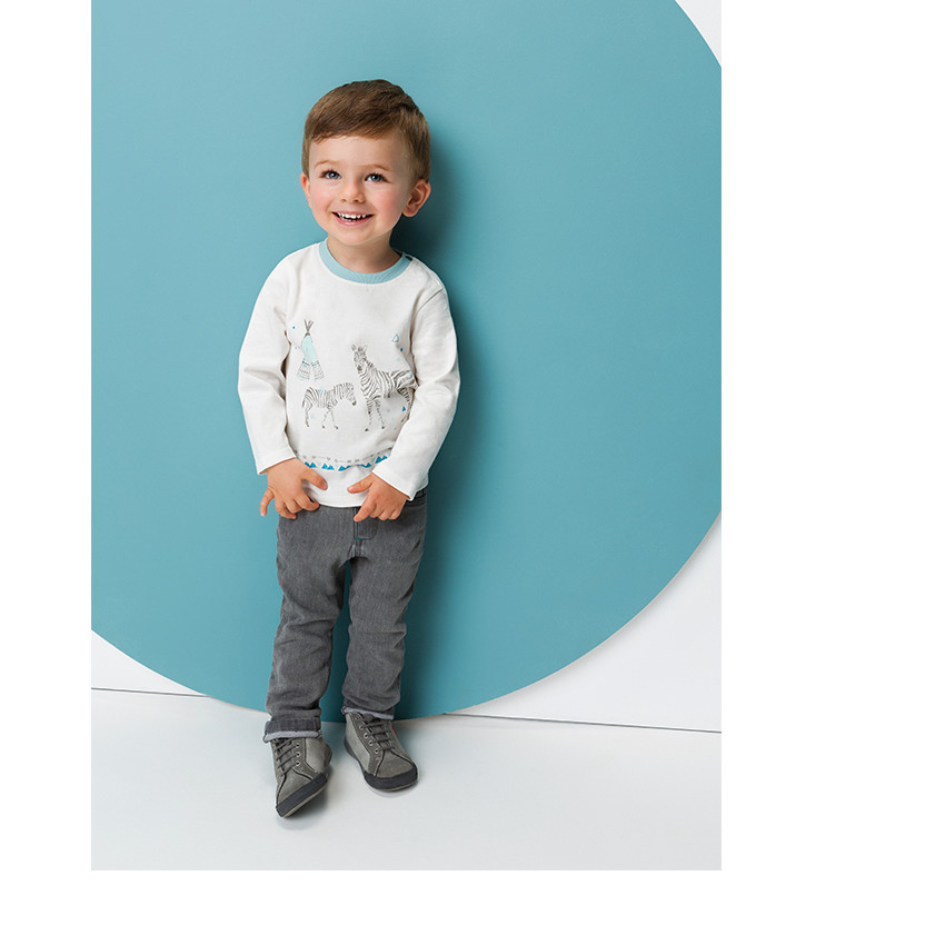 Pantalon en molleton effet denim 