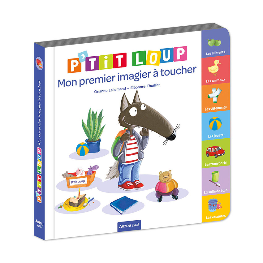 Livre "P'tit Loup - Mon premier imagier à toucher" 