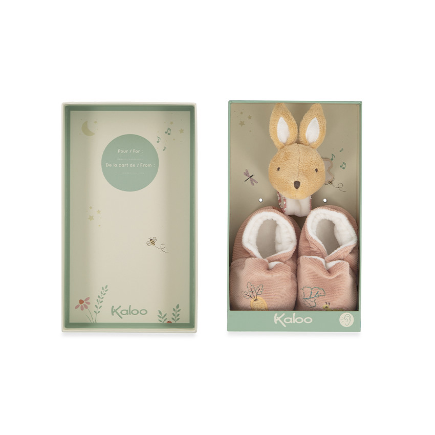 Coffret chaussons et bracelet sonore Lapin  