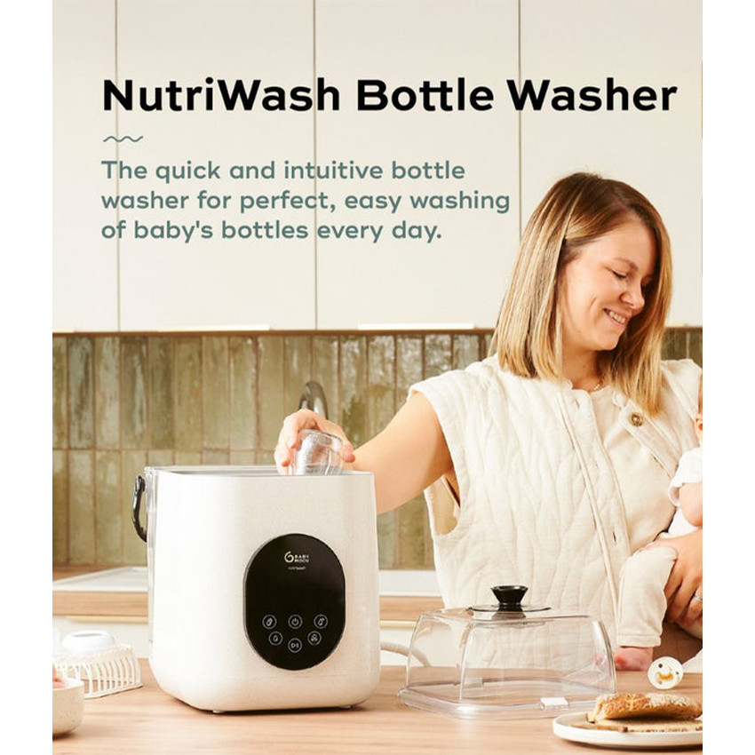 Lave biberon & stérilisateur NutriWash 4-en-1 Blanc - Blanc (Babymoov) - Image 6