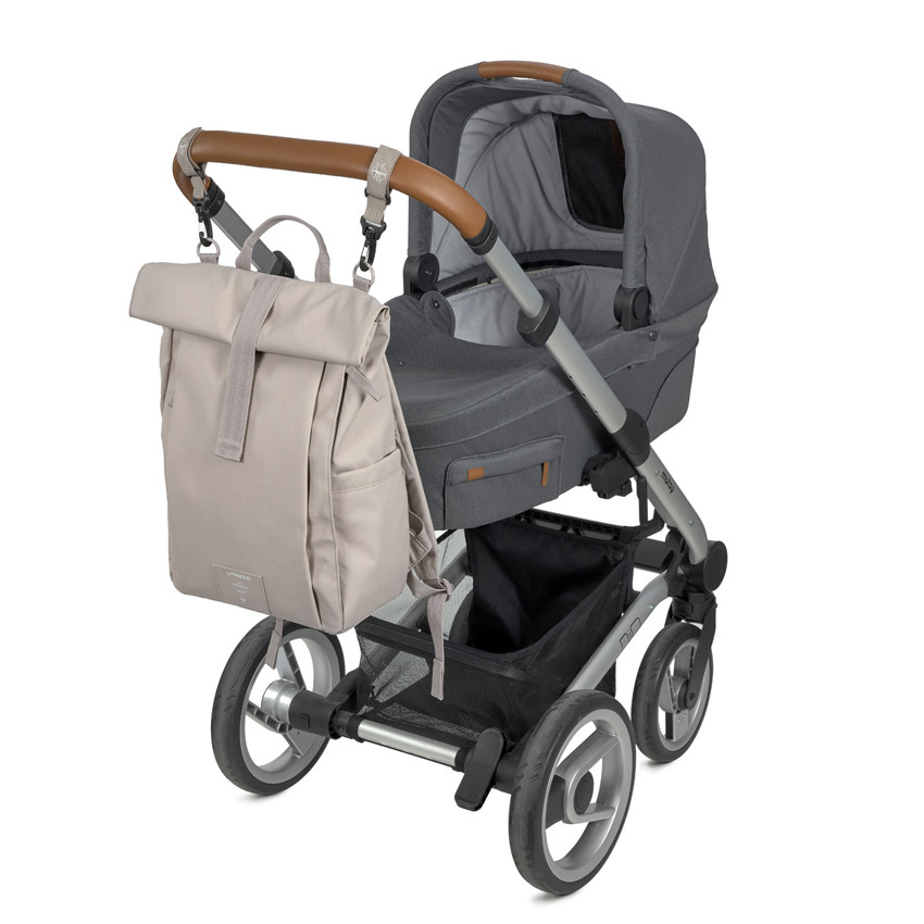 Sac à langer Rolltop Up - Taupe 